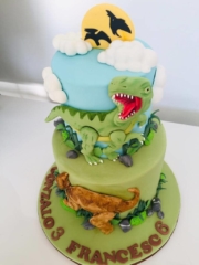 Pastel de dinosaurio